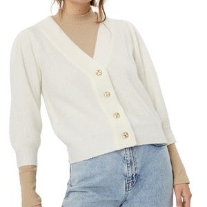 Vera Moda Cardigan Nordstrom cream and gold buttons